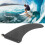 8in Eco-Friendly PVC Paddle Board Fin Black 5