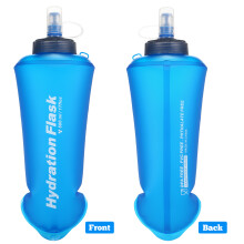 500ML Soft Collapsible TPU Water Bottle Running Hiking