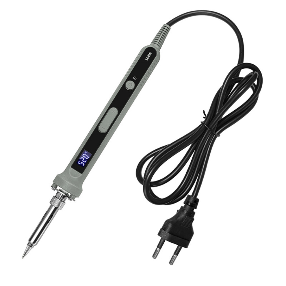 (Grey and white EU) LCD Display Electric Soldering Iron For Precision Welding Work-image-OPC-PMMVGNM-NEW