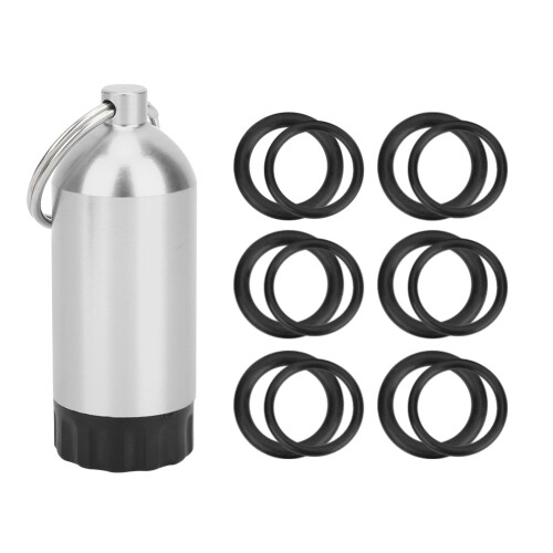 (Silver) Diving Cylinder Valve O Ring Mini Bottle OR MT02 Blue 1