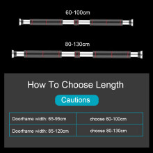 Door Horizontal Steel Adjustable Gym Workout Chin Push Up Pull Up Bar