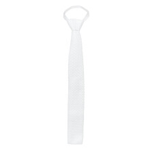 White Polyester Equestrian Necktie Unisex Riding Accessory