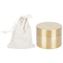 (S) Waterproof Brass Jewelry Box Dustproof Coin Storage (M)