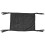 (Black) Black Polyester Webbing Ceiling Storage Bag Fixed Handle Net 2