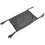 (Black) Black Polyester Webbing Ceiling Storage Bag Fixed Handle Net 3