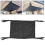 (Black) Black Polyester Webbing Ceiling Storage Bag Fixed Handle Net 5