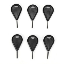 (Black) 6 Pcs Surfboard Fin Hex Key Black