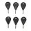 (Black) 6 Pcs Surfboard Fin Hex Key Black 1