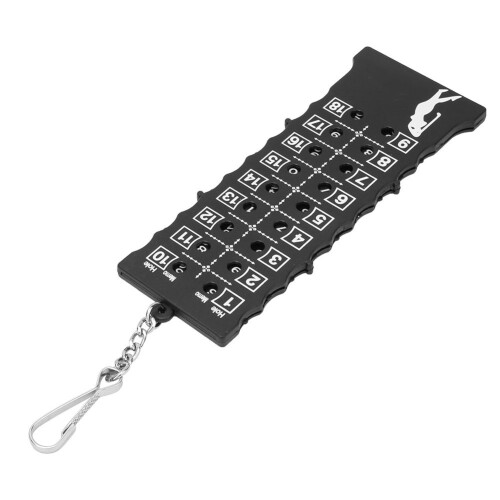 (Black Hook) ABS Plastic Portable 18 Holes Golf Scoreboard Red Beads String 2
