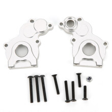 (Silver) R86020 Aluminium Alloy RC Gearbox Cover for RGT 1/10 Truck Black