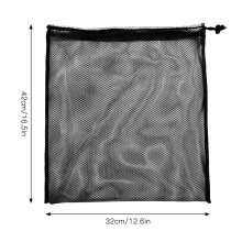 Mesh Sports Equipment Bag Drawstring Storage Sack