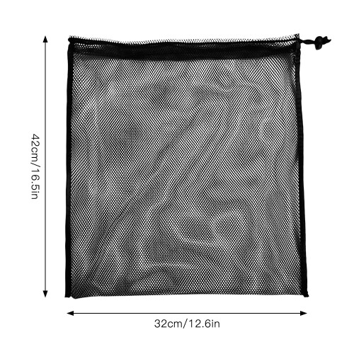 Mesh Sports Equipment Bag Drawstring Storage Sack