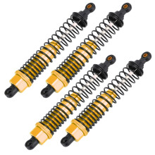 (Gold) 4Pcs 1:10 RC Metal Shock Damper 108004 for HSP Redcat