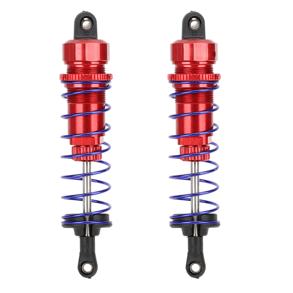 (Red) 2PCS Aluminum Oil Pressure Spring Rear Shock Absorber-image-OPC-PMMVKYX-NEW