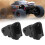 (Black) 2pcs Front Rear Lower Shock Linkage Mount Silver 5