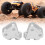 (Silver) 2pcs Front Rear Lower Shock Linkage Mount Silver 4