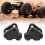 (Black) 2pcs Front Rear Lower Shock Linkage Mount Silver 4