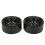 (Black) 2pcs Alloy Beadlock Wheel Rims White 4