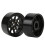 (Black) 2pcs Alloy Beadlock Wheel Rims White 5