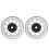 (White) 2pcs Alloy Beadlock Wheel Rims White 4