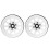 (White) 2pcs Alloy Beadlock Wheel Rims White 5