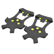 (XL:43-45) 1 Pair 10 Teeth Anti Slip Ice Cleats for Hiking Climbing L:39-42