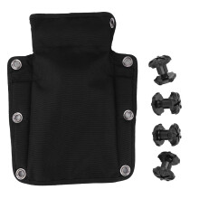 (RD-808) Black Nylon Scuba Diving Harness Backplate Pad RD-808