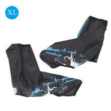 (Blue XL) Men Warm Bike Cycling Shoes Covers Waterproof Blue XL