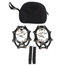 (XL 19 Teeth) 19 Teeth Outdoor Climbing Ice Crampons Stainless Steel Anti-Slip XL