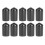 (10mm) 10PCS Rubber Pool Cue Tip Protector 13mm 1