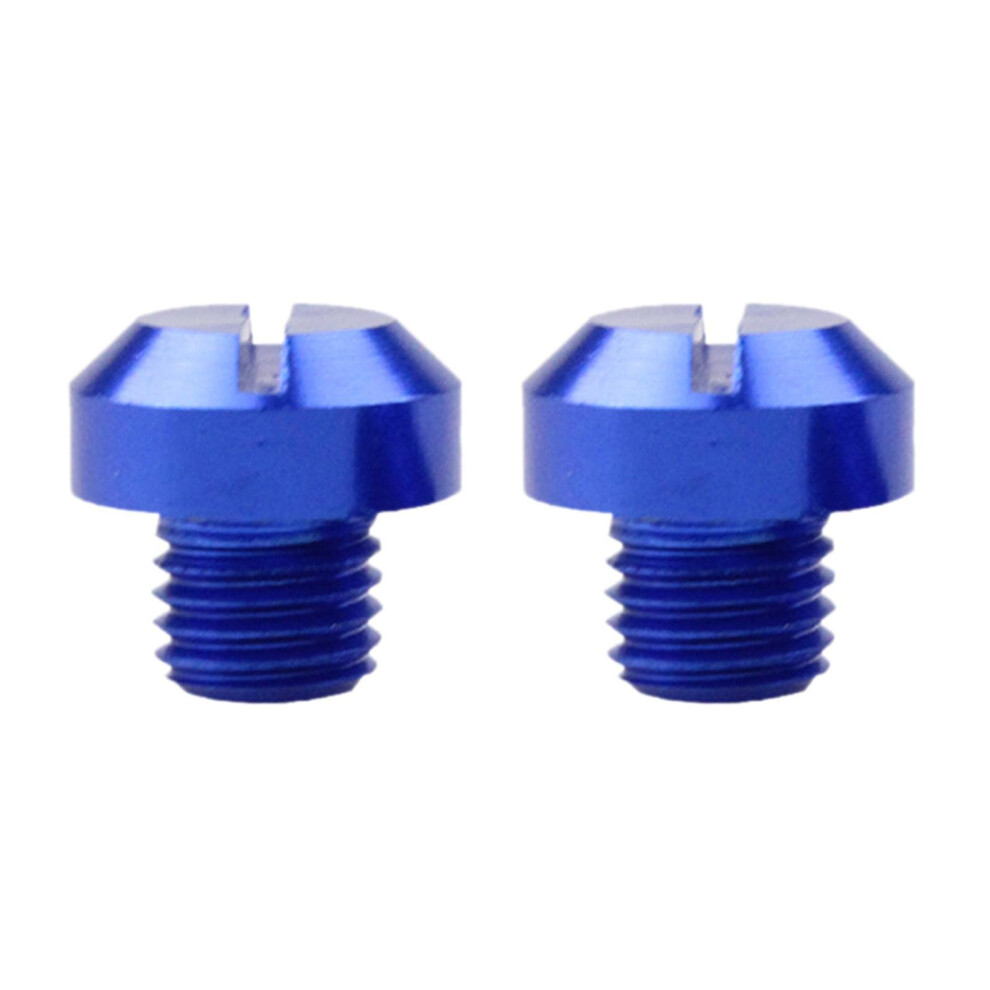 M10x1.25 Rearview Mirror Thread Hole Plug Screws, Blue, 2 Pieces, 10Mm 9354506637354