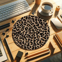 (Multicolor, 20*20cm) Creative Pattern Round Mouse Pad, Mouse Pad with Non-slip Rubber Base, Universal Mouse Pad for Office & Home