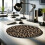 (Multicolor, 20*20cm) Creative Pattern Round Mouse Pad, Mouse Pad with Non-slip Rubber Base, Universal Mouse Pad for Office & Home 13