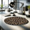 (Multicolor, 20*20cm) Creative Pattern Round Mouse Pad, Mouse Pad with Non-slip Rubber Base, Universal Mouse Pad for Office & Home 7