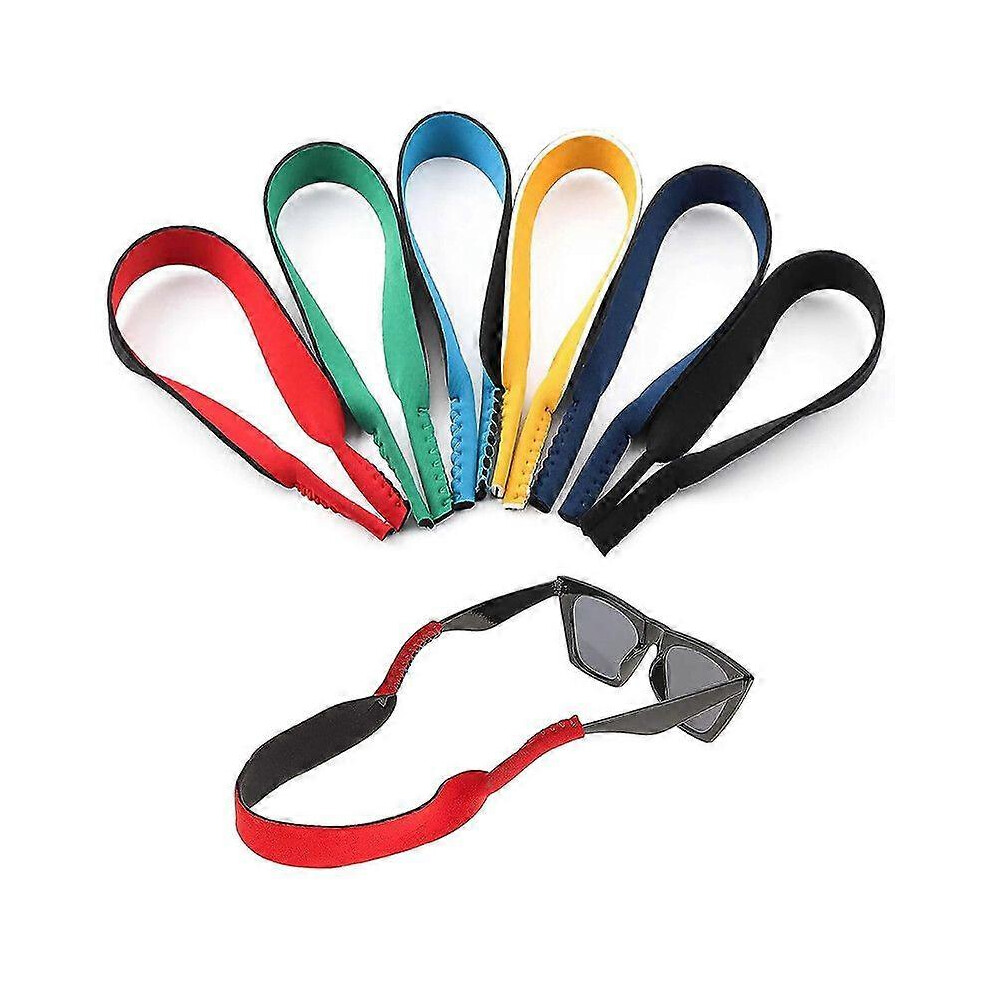 Kikidex (As Show, One Size) 6 Pack Neoprene Elastic Cord Retainer Strap Band For Sports Eyeglass And Sunglass