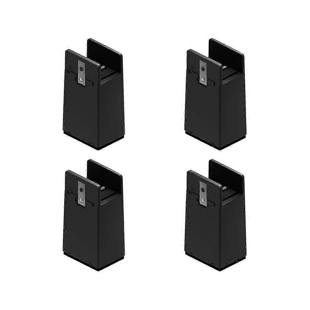 Kikidex (5Cm, Brown) 4X Bed Furniture Risers 5/10Cm Heavy Duty Adjustable Desk Lifts Leg Extend