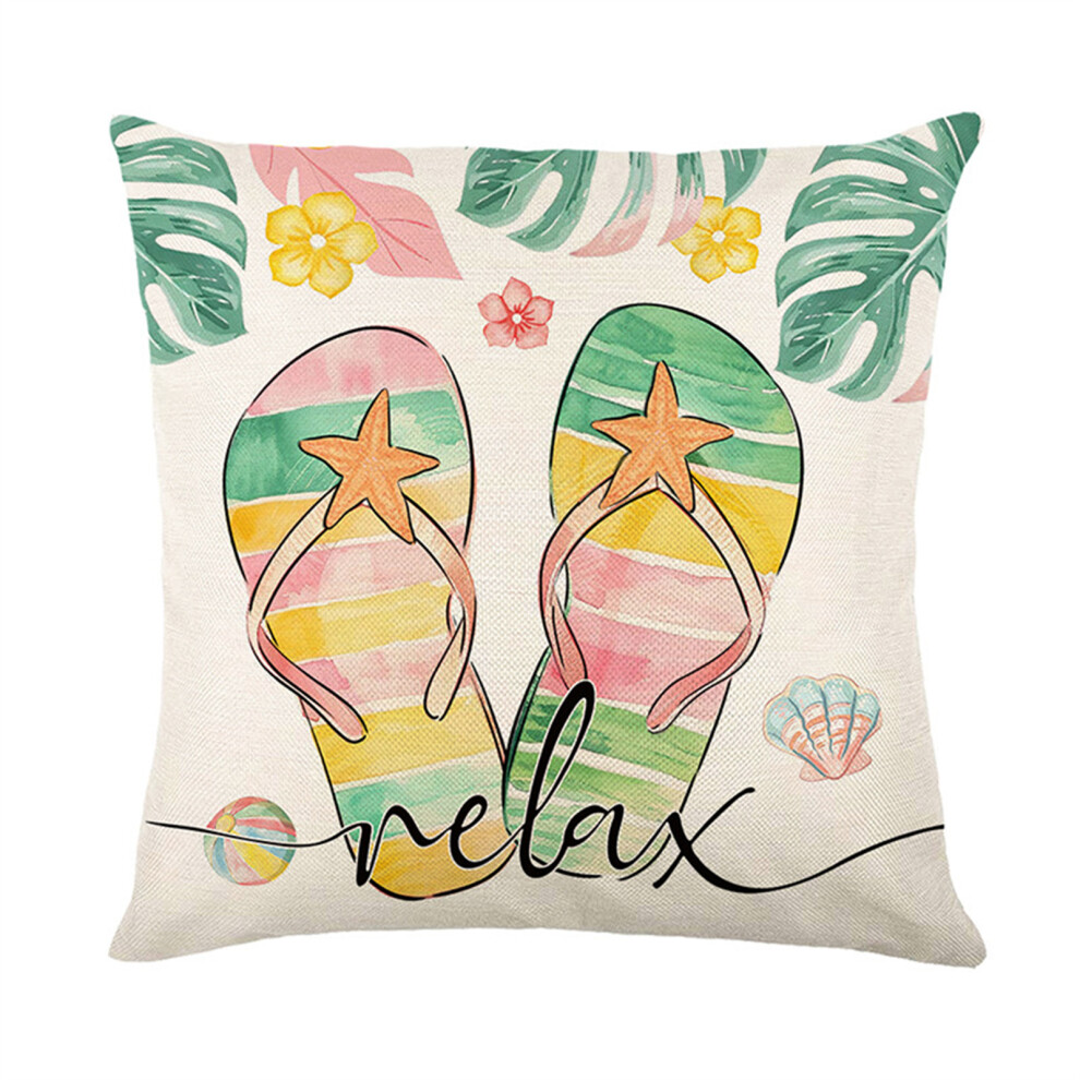 Spring Summer Throw Pillow Cover 18x18inch Decorative-D