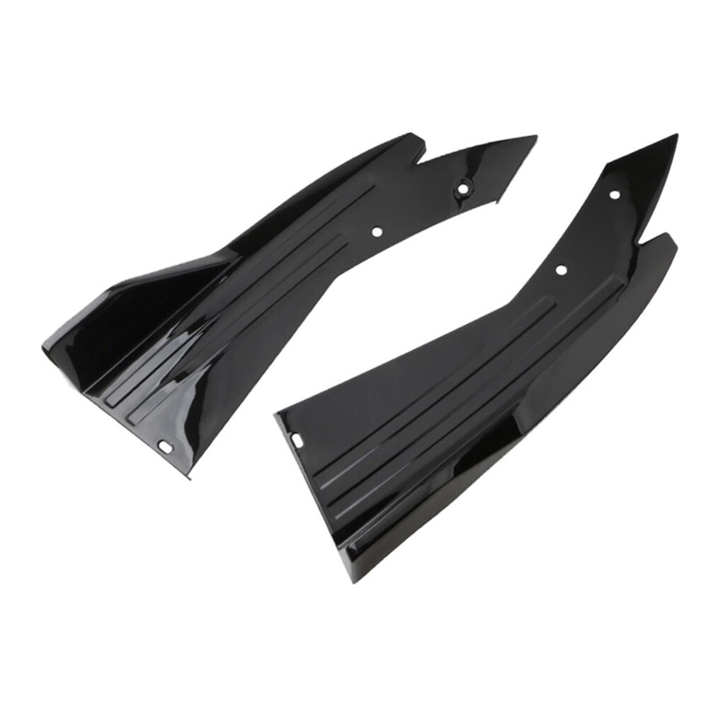 Car Side Skirt Universal 6-Piece 2M Extension Rocker Plate Lip Separator Bumper Side Step Skirt 2Pcs Black 9084446717457