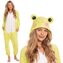Pyjama Femme Combinaison Kigurumi Onesie Costume Grenouille Vert 165-175 cm L
