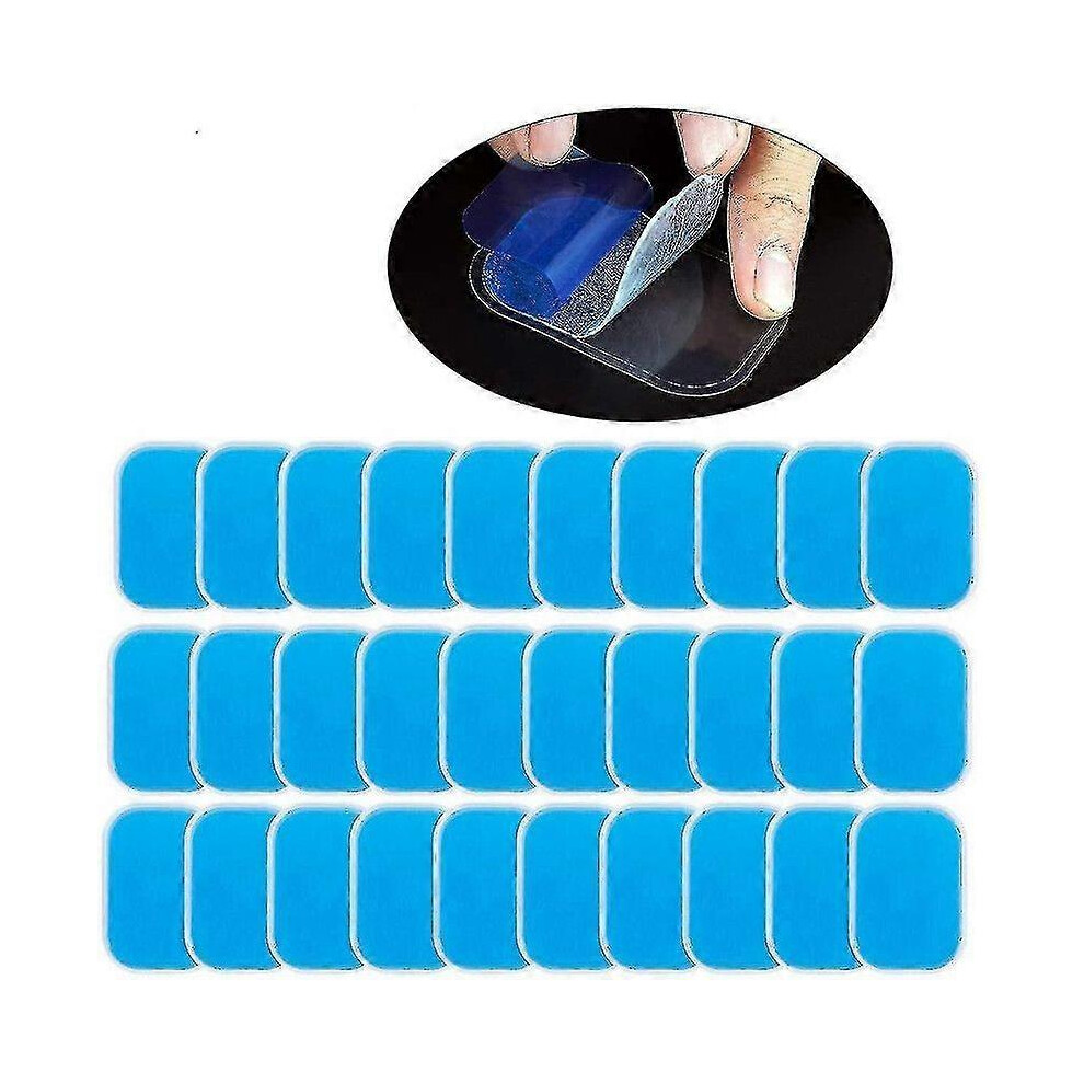Kikidex (As Show, One Size) 60 Pack Ems Gel Pads For Abdominal Trainer - Replacement Gel Sheets For Electrical Muscle Stimulation (Ems) Abs Trainer