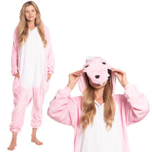 Pyjama Femme Combinaison Kigurumi Onesie Costume Dinosaure Rose 165-175 L