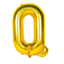 Balon Foliowy Litera Q Złota 40 cm 1 sztuka