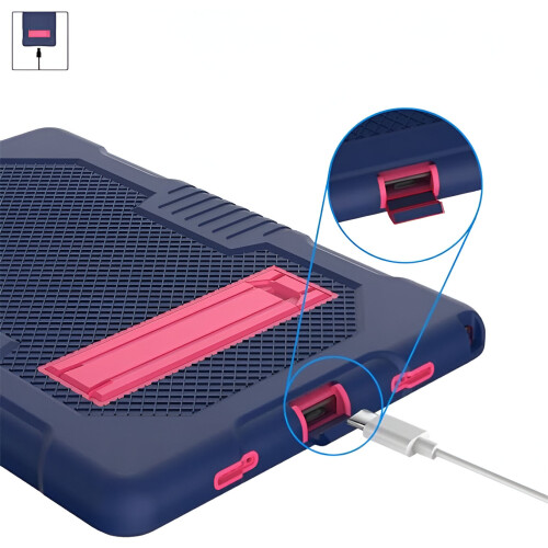 Étui avec Support pour Samsung Galaxy Tab A8 10.5 Pouces 2021 Marine 2