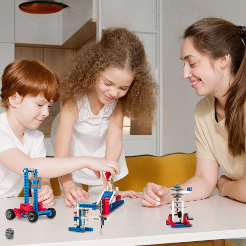 RAYTZER Jeu de 204 blocs de construction mécaniques pour enfants 1