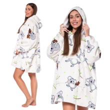 Oversized Wearable Blanket Hoodie - Pink Sherpa Fleece Lined Snuggle Pullover with Giant Pocket for Adults & Teens