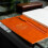 Trousse en cuir écologique avec double fermeture éclair Élégant marron 3