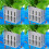 Borlech Aquarium Pflanzenhalter Set 4 Stück Grau 1