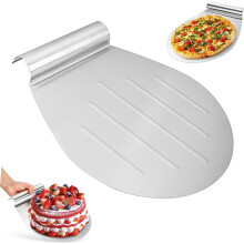 TULEBOLIAN Łopata do Pizzy ze Stali Nierdzewnej 34x28 cm Tacka z Uchwytem