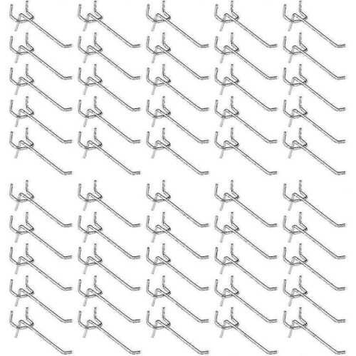 50 Pcs Pegboard Hooks,wall Shelf Hooks for Display Pegboard Garage Tools Storage Hanger Shelf Hooks