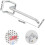 50 Pcs Pegboard Hooks,wall Shelf Hooks for Display Pegboard Garage Tools Storage Hanger Shelf Hooks 2
